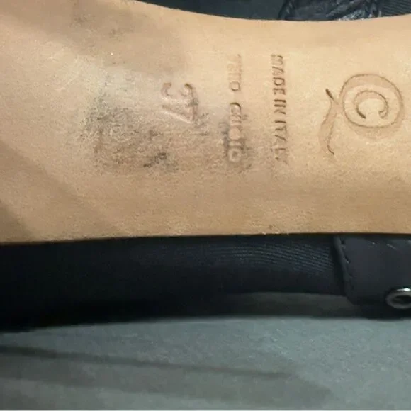 Alexander McQueen Peep Toe Ankle Booties Black Sz 37 (US 7) - Picture 16 of 16